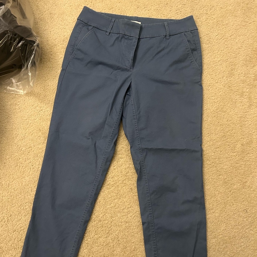 LOFT Blue Straight Leg Pants Professional Wear